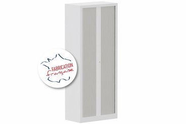 [Pas de famille] - [Pas de sous famille] - Armoire à rideaux H198xL80cm 4 tablettes