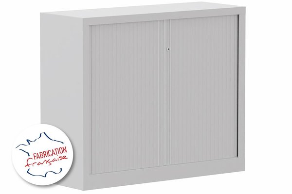 [Pas de famille] - [Pas de sous famille] - Armoire à rideaux H100xL120cm 2 tablettes