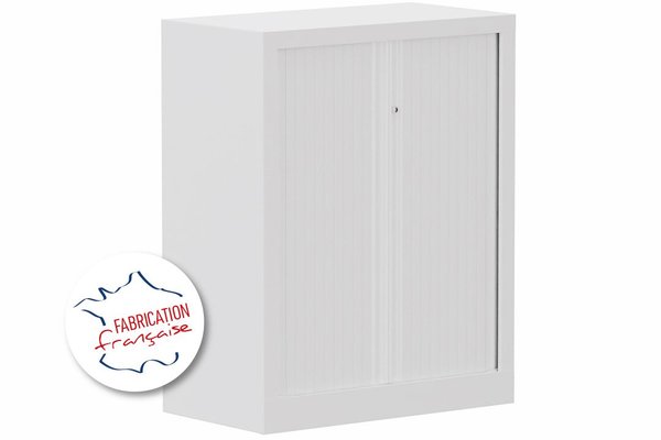 [Pas de famille] - [Pas de sous famille] - Armoire à rideaux H100xL80cm 2 tablettes