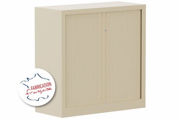 [Pas de famille] - [Pas de sous famille] - Armoire à rideaux H100xL100cm 2 tablettes