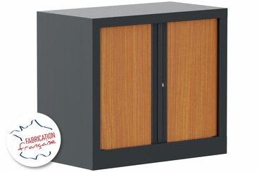 [Pas de famille] - [Pas de sous famille] - Armoire à rideaux H69,5xL80cm 1 tablette