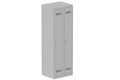Vestiaire industrie propre 2 portes (serrure 2 clés) H180xL60xP50cm coffre gris clair/ porte(s) gris clair
