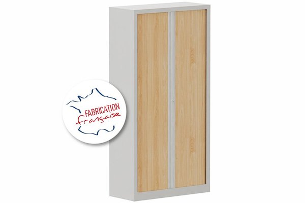 [Pas de famille] - [Pas de sous famille] - Armoire à rideaux H198xL100cm 4 tablettes