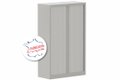 Armoire à rideaux H160xL100cm 3 tablettes