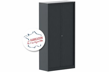 [Pas de famille] - [Pas de sous famille] - Armoire à rideaux H198xL100cm 4 tablettes