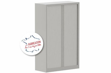 [Pas de famille] - [Pas de sous famille] - Armoire à rideaux H160xL100cm 3 tablettes