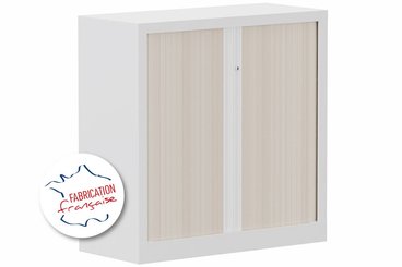 [Pas de famille] - [Pas de sous famille] - Armoire à rideaux H100xL100cm 2 tablettes