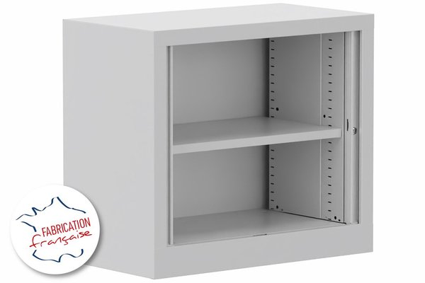 [Pas de famille] - [Pas de sous famille] - Armoire à rideaux H69,5xL80cm 1 tablette