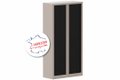 Armoire à rideaux H198xL100cm 4 tablettes