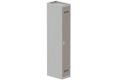 Vestiaire industrie propre 1 porte (serrure 2 clés) H180xL30xP50cm coffre gris clair/ porte(s) basalte