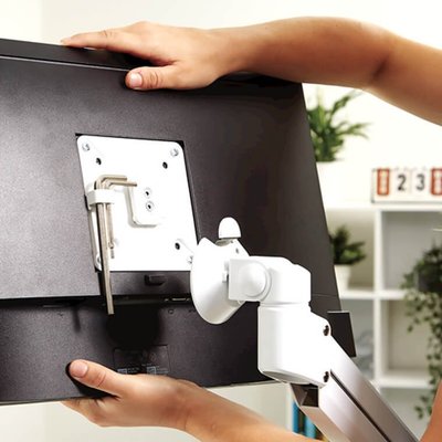 ACCESSOIRES - ACCESSOIRES  - BRAS PORTE-ECRANS DOUBLE SONIK - BLANC