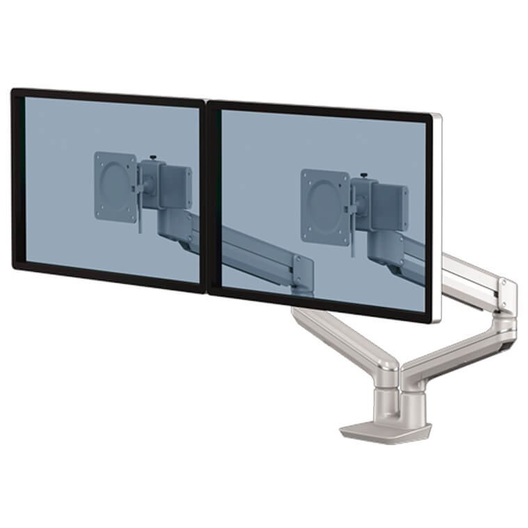 BRAS PORTE-ECRANS DOUBLE SONIK - GRIS