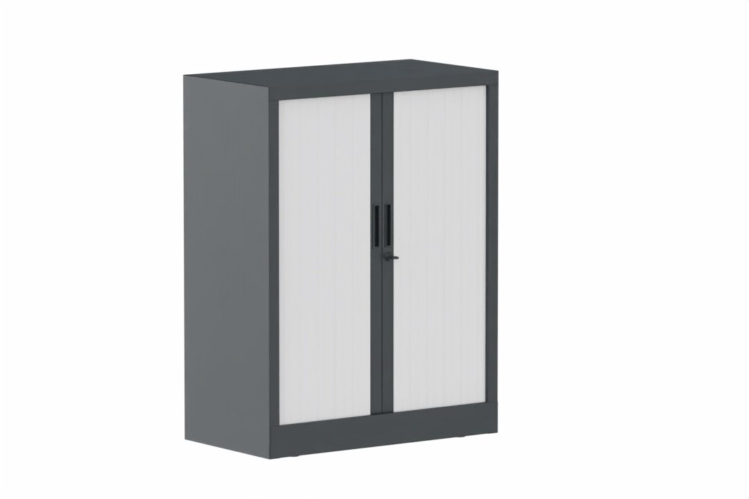 Armoire à rideaux H105xL080cm 2 tablettes