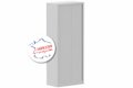 Armoire à rideaux H198xL80cm 4 tablettes