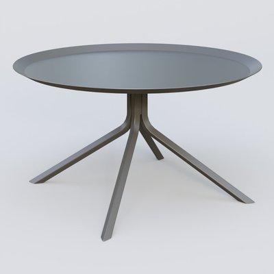 TABLES BASSES - Pieds Métal - Table Basse Fashion Styl piètement 4 branches. Plateau Carbon Grey et pietement Carbon Grey.