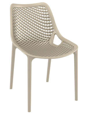 POLYPROPYLENE - CHAISES  - BAHIA-Chaise en polypropylène renforcè fibre de verre-Polypropylène recyclable, renforcé de fibre de verre. Finition: polypro Taupe (PTA)
