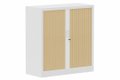 Armoire à rideaux H105xL100cm 2 tablettes