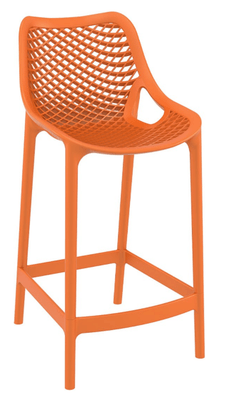 POLYPROPYLENE - CHAISES  - BAHIA - Chaise haute empilable .H65cm  en Polypropylène renforcé de fibre de verre - Finition orange