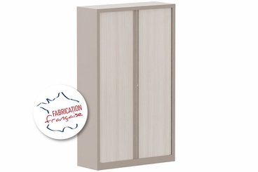 [Pas de famille] - [Pas de sous famille] - Armoire à rideaux H198xL120cm 4 tablettes