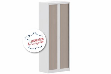 [Pas de famille] - [Pas de sous famille] - Armoire à rideaux H198xL80cm 4 tablettes