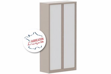 [Pas de famille] - [Pas de sous famille] - Armoire à rideaux H198xL100cm 4 tablettes