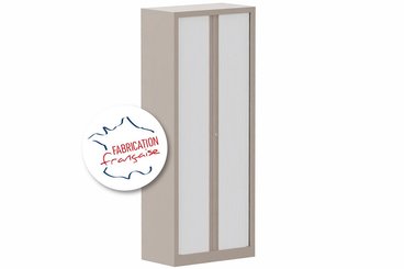 [Pas de famille] - [Pas de sous famille] - Armoire à rideaux H198xL80cm 4 tablettes