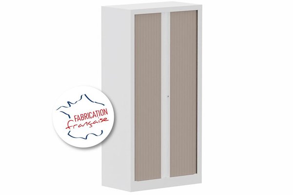[Pas de famille] - [Pas de sous famille] - Armoire à rideaux H136xL120cm 3 tablettes