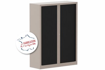[Pas de famille] - [Pas de sous famille] - Armoire à rideaux H160xL120cm 3 tablettes