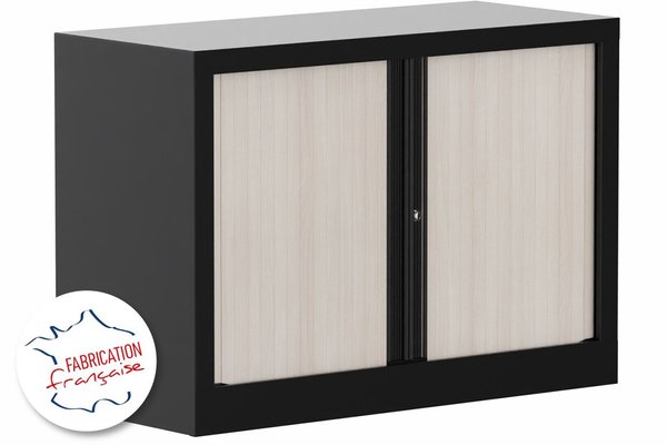 [Pas de famille] - [Pas de sous famille] - Armoire à rideaux H69,5xL100cm 1 tablette
