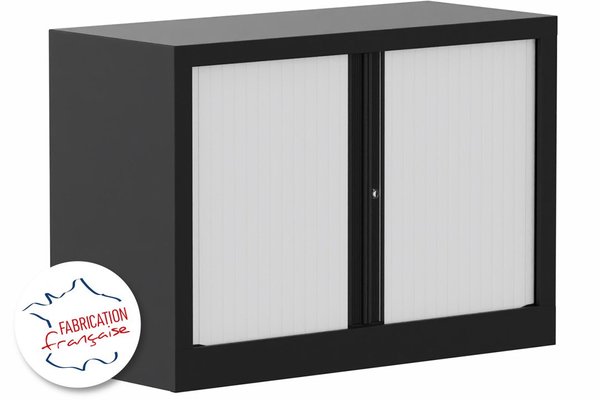 [Pas de famille] - [Pas de sous famille] - Armoire à rideaux H69,5xL100cm 1 tablette