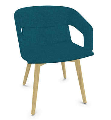 FAUTEUILS/POUFS - 4 pieds bois - MELODY fauteuil 4 pieds bois frêne naturel