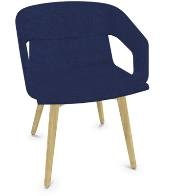 FAUTEUILS/POUFS - 4 pieds bois - MELODY fauteuil 4 pieds bois frêne naturel