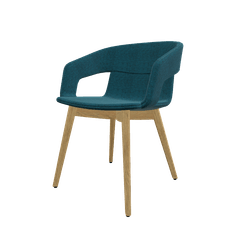 FAUTEUILS/POUFS - 4 pieds bois - MELODY fauteuil 4 pieds bois frêne naturel