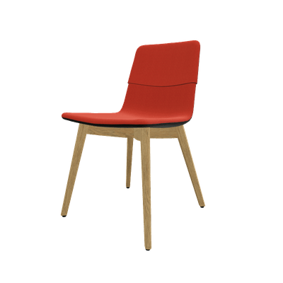 FAUTEUILS/POUFS - 4 pieds bois - MELODY chaise 4 pieds bois frêne naturel
