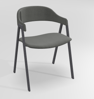 CHAISES ET TABOURETS - Pour tables standards, ht 75 cm, piétement 4 pieds - POPEYE Chaise L.53xP.43xH.77.5cm-hauteur assise 46cm