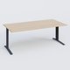K1 Plateau droit 200x100 pieds fixe. Plateau Hêtre et pietement Anthracite