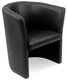 CLUB fauteuil 1 place, simili cuir V coloris noir