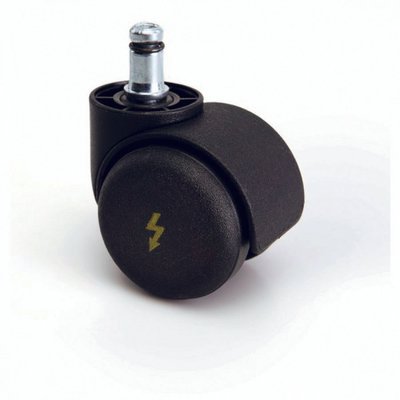 VISITEURS ET FONCTIONNELS - Options - Jeu de 5 roulettes antistatiques diamètre 50mm
