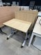 Table abattantes 80 x 60 plateau chêne et piétement aluminium