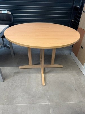 DESTOCKAGE - Bureau - Table ronde diamètre 110 cm finition hêtre