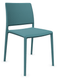 Chaise 4 pieds Luma coque polypro coloris bleu