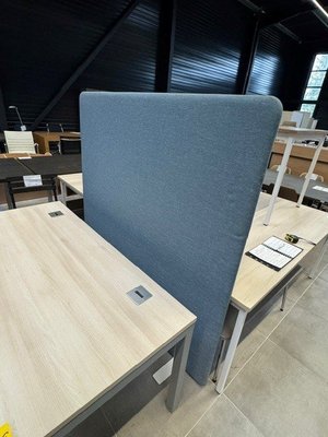 DESTOCKAGE - Bureau - Cloison mobile bleu 160 x 160 cm