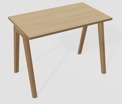 [Pas de famille] - [Pas de sous famille] - K9 Plan Droit 100*60 cm . Plateau épaisseur 25mm. coloris chêne, pieds bois