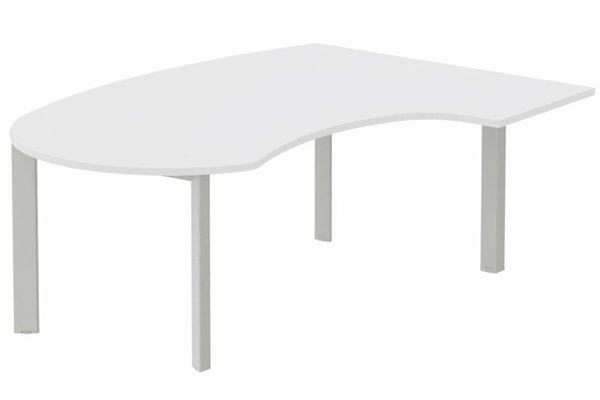 Gamme K7 - Plans compacts - K7 compact 90° manager 190x141x104x60cm, plateau blanc, structure aluminium