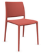 Chaise 4 pieds Luma coque polypro coloris terracotta
