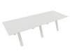 TABLE RECTANGULAIRE 2 PLATEAUX 280X120CM SUR STRUCTURE X3 MEETING. Plateau Blanc et piètement Blanc.