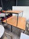 Table 180 x 80 cm , plateau hêtre et piétement anthracite