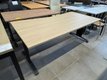 Bureau 180 x 90 cm plan vague plateau chêne et piétement anthracite