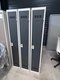 Vestiaire industrie propre 1 case gris largeur 30 cm, hauteur 180 cm