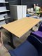 Bureau 140 x 80 plateau chêne et piétement anthracite